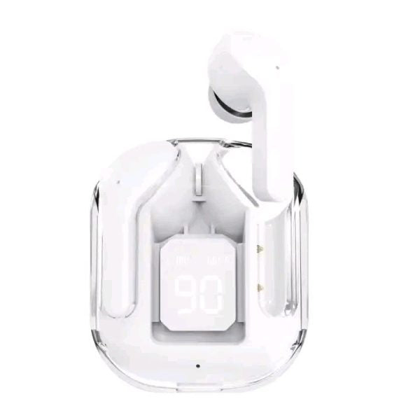 Air31 Wireless Crystal Transparent Bluetooth/airpods/earbuds ( Random Colour)