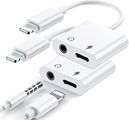 Apple Iphone Connector Lightning To 3.5mm Earphone Jack & Mobile Charging Jack