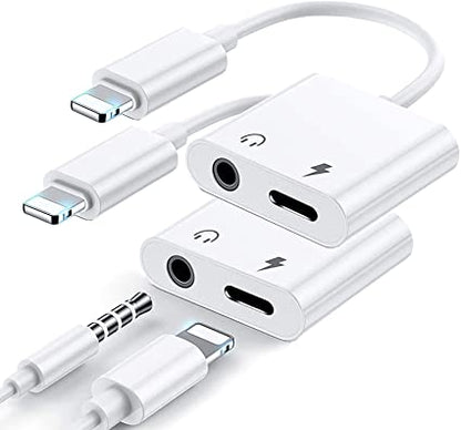 Apple Iphone Connector Lightning To 3.5mm Earphone Jack & Mobile Charging Jack