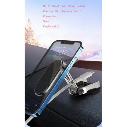 Folding Car Mobile Phone Bracket Base Strong Magnetic Suction 360 Degree Rotating Adjustable Height Air Outlet Navigation Holder – Mobile Stand – Phone Stand – Stand For Mobile Phone