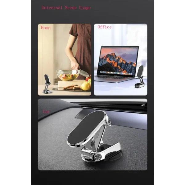 Folding Car Mobile Phone Bracket Base Strong Magnetic Suction 360 Degree Rotating Adjustable Height Air Outlet Navigation Holder – Mobile Stand – Phone Stand – Stand For Mobile Phone