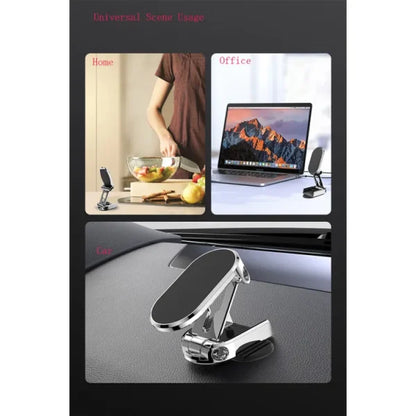 Folding Car Mobile Phone Bracket Base Strong Magnetic Suction 360 Degree Rotating Adjustable Height Air Outlet Navigation Holder – Mobile Stand – Phone Stand – Stand For Mobile Phone