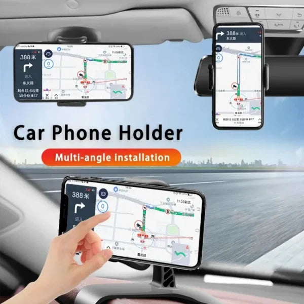 Magnetic Dashboard Mobile Holder Small Easy Access Design Round Rotating | Car Phone Holder Easy Clip Mount Stand Panel Multi-functional Universal Dashboard Bracket Holder