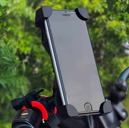 Mobile Phone Holder Stand For Bicycle & Motorcycle – Universal 360° Rotation Mount ( Random Color)