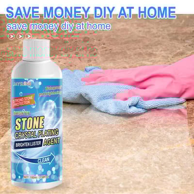 Stone Crystal Plating Agent Stonework Polishing And Coating Agent Marble Tile Anti-corrosion Incremental Crystal Stone Stain Remover With Box 100ml